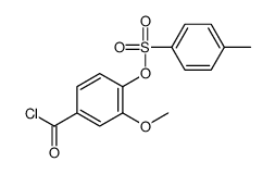 (4-carbonochloridoyl-2-methoxyphenyl) 4-methylbenzenesulfonate Structure