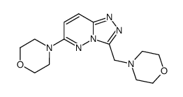 3-(4-morpholinyl)methyl-6-(4-morpholinyl)-<1,2,4>triazolo<4,3-b>pyridazine结构式
