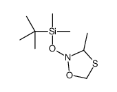 tert-butyl-dimethyl-[(3-methyl-1,4,2-oxathiazolidin-2-yl)oxy]silane Structure