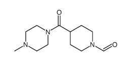4-(4-METHYLPIPERAZINE-1-CARBONYL)PIPERIDINE-1-CARBALDEHYDE Structure