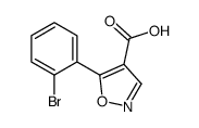 5-(2-bromophenyl)-1,2-oxazole-4-carboxylic acid结构式