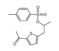 1-(5-acetylthiophen-2-yl)propan-2-yl 4-methylbenzenesulfonate Structure