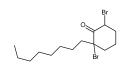 2,6-dibromo-2-octylcyclohexan-1-one结构式