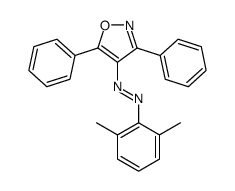 (2,6-dimethylphenyl)-(3,5-diphenyl-1,2-oxazol-4-yl)diazene结构式