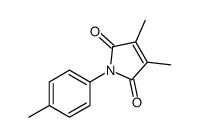 3,4-dimethyl-1-(4-methylphenyl)pyrrole-2,5-dione Structure