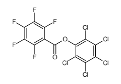 (2,3,4,5,6-pentachlorophenyl) 2,3,4,5,6-pentafluorobenzoate结构式