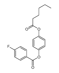 (4-hexanoyloxyphenyl) 4-fluorobenzoate Structure