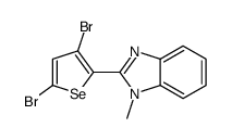 2-(3,5-dibromoselenophen-2-yl)-1-methylbenzimidazole Structure