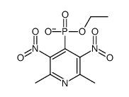 (2,6-dimethyl-3,5-dinitropyridin-4-yl)-ethoxyphosphinate结构式
