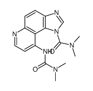1-(N,N-dimethylcarbamoyl)-9-(3,3-dimethylureido)-1H-imidazo<4,5-f>quinoline结构式