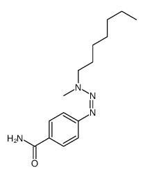 4-[[heptyl(methyl)amino]diazenyl]benzamide Structure