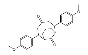 2,6-bis(4-methoxyphenyl)bicyclo[5.3.1]undecane-4,11-dione结构式