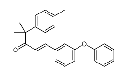 4-methyl-4-(4-methylphenyl)-1-(3-phenoxyphenyl)pent-1-en-3-one结构式