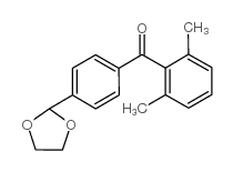 2,6-DIMETHYL-4'-(1,3-DIOXOLAN-2-YL)BENZOPHENONE结构式