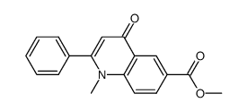 methyl 1-methyl-2-phenyl-4-quinolone-6-carboxylate Structure