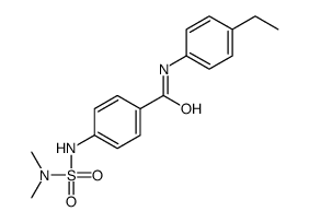 4-(dimethylsulfamoylamino)-N-(4-ethylphenyl)benzamide结构式