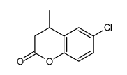 6-chloro-4-methyl-3,4-dihydrochromen-2-one结构式