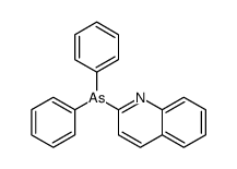 diphenyl(quinolin-2-yl)arsane Structure