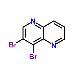 3,4-Dibromo-1,5-naphthyridine Structure