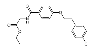 ethyl (4-(4-chlorophenethoxy)benzoyl)glycinate Structure
