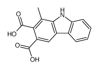 acide methyl-1 carbazoledicarboxylique-2,3结构式