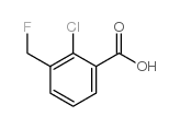 2-氯-3-(氟甲基)苯甲酸结构式