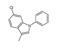 6-chloro-3-methyl-1-phenylindole Structure