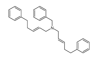 N-benzyl-5-phenyl-N-(5-phenylpent-2-enyl)pent-2-en-1-amine结构式