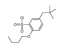 2-butoxy-5-(2,2-dimethylpropyl)benzenesulfonyl chloride结构式