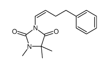 1,5,5-trimethyl-3-(4-phenylbut-1-enyl)imidazolidine-2,4-dione结构式