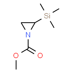 1-Aziridinecarboxylic acid,2-(trimethylsilyl)-,methyl ester结构式