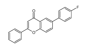 6-(4-fluorophenyl)-2-phenylchromen-4-one结构式