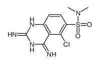 2,4-diamino-5-chloro-N,N-dimethylquinazoline-6-sulfonamide Structure
