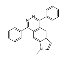 1-methyl-5,8-diphenylpyrrolo[3,2-g]phthalazine Structure