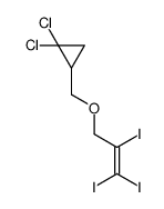 1,1-dichloro-2-(2,3,3-triiodoprop-2-enoxymethyl)cyclopropane结构式