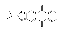 2-tert-butylnaphtho[2,3-f]isoindole-5,10-dione结构式