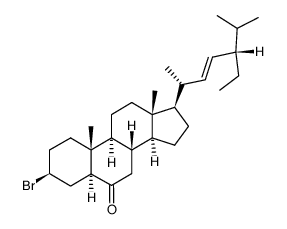 (22E,24S)-3β-bromo-5α-stigmasta-22-en-6-one Structure