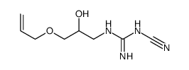 1-cyano-2-(2-hydroxy-3-prop-2-enoxypropyl)guanidine结构式