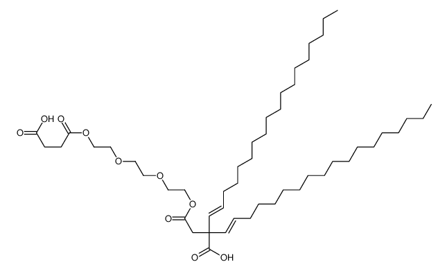 dioctadecenyl-4,15-dioxo-5,8,11,14-tetraoxaoctadecanedioic acid Structure