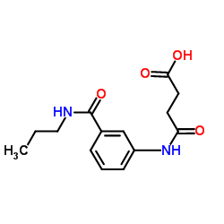 4-Oxo-4-{[3-(propylcarbamoyl)phenyl]amino}butanoic acid结构式