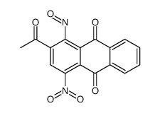 2-acetyl-4-nitro-1-nitrosoanthraquinone结构式