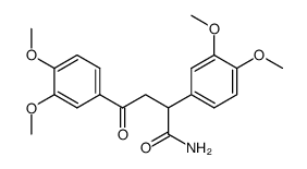 2,4-bis-(3,4-dimethoxy-phenyl)-4-oxo-butyric acid amide结构式
