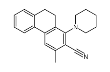 3-Methyl-1-(1-piperidinyl)-9,10-dihydro-2-phenanthrenecarbonitril e Structure