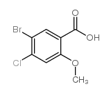 5-溴-4-氯-2-甲氧基苯甲酸结构式
