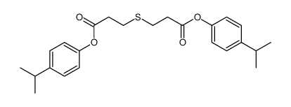 (4-propan-2-ylphenyl) 3-[3-oxo-3-(4-propan-2-ylphenoxy)propyl]sulfanylpropanoate Structure