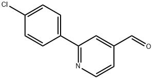 2-(4-Chloro-phenyl)-pyridine-4-carbaldehyde Structure
