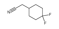 (4,4-difluorocyclohexyl)acetonitrile Structure