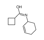 N-cyclohex-2-en-1-ylcyclobutanecarboxamide结构式