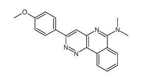 3-(4-methoxyphenyl)-N,N-dimethylpyridazino[4,3-c]isoquinolin-6-amine Structure