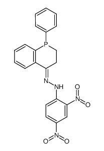 1-phenyl-2,3-dihydro-1H-phosphinolin-4-one (2,4-dinitro-phenyl)-hydrazone结构式